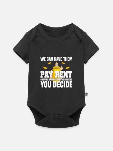 Pest Control - Baby Premium Kurzarmbody - Schwarz