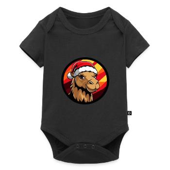 Noël à dos de chameau - Body à manches courtes Premium Bébé - noir - Devant