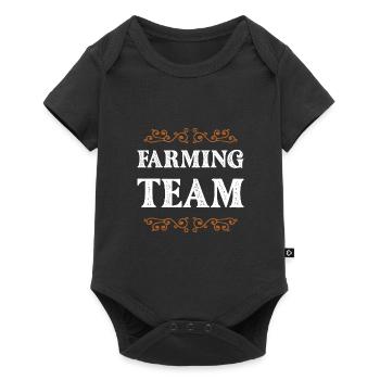 Farming Crew - Baby Premium Kurzarmbody - Schwarz - Vorne