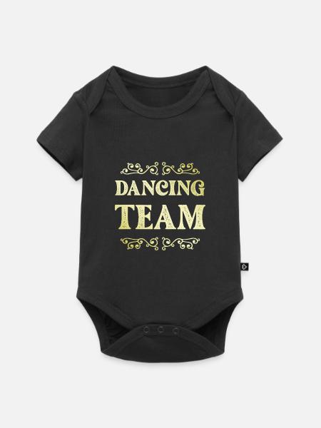 Dancing Team - Baby Premium Kurzarmbody - Schwarz
