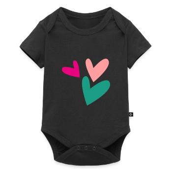 PAAR. GERADE VERHEIRATET. Junggesellinnenabschied. HEILIGER VALENTINSTAG. MARIES - Baby Premium Kurzarmbody - Schwarz - Vorne