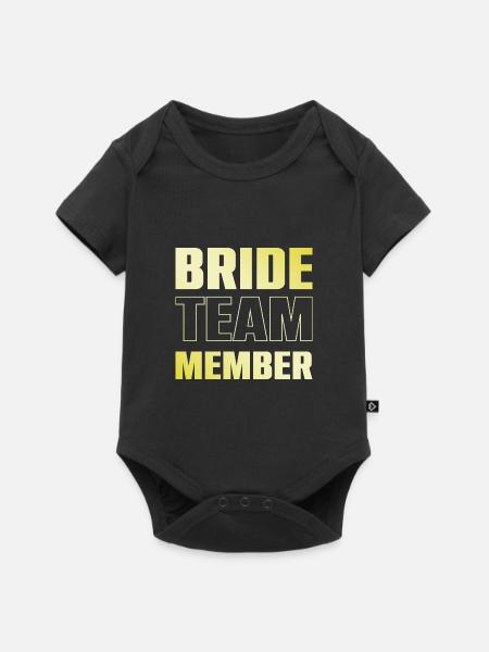 Bride Team - Baby Premium Kurzarmbody - Schwarz