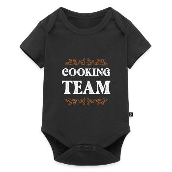 Cooking Crew - Baby Premium Kurzarmbody - Schwarz - Vorne