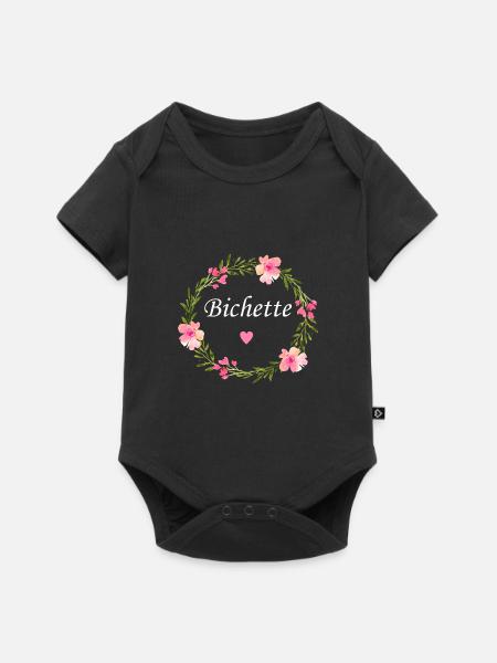 Bichette - Body à manches courtes Premium Bébé - noir