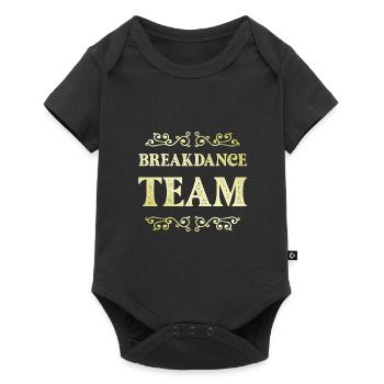 Équipe de breakdance - Body à manches courtes Premium Bébé - noir - Devant