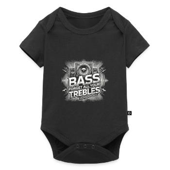 Bass Vergiss alle deine Höhen - Baby Premium Kurzarmbody - Schwarz - Vorne