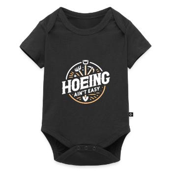 Hacken ist nicht einfach - Baby Premium Kurzarmbody - Schwarz - Vorne