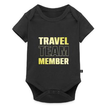 Reisen Team - Baby Premium Kurzarmbody - Schwarz - Vorne