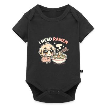 Ich brauche Ramen - Baby Premium Kurzarmbody - Schwarz - Vorne