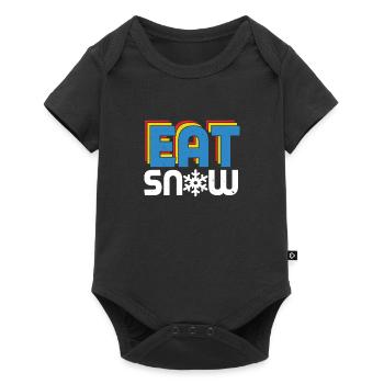 eat snow - Baby Premium short-sleeve bodysuit - black - Front