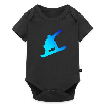 Snowboard Men Snowboarding Snowboarder Wintersp - Baby Premium short-sleeve bodysuit - black - Front