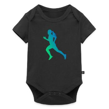 Cross Country Running Running Jogging Men - Baby Premium short-sleeve bodysuit - black - Front