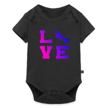 Trumpet Playing Trumpet Player Women's Trumpet - Baby Premium short-sleeve bodysuit - black - Front