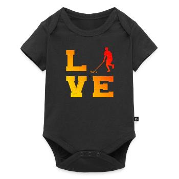 Women's Floorball Games Floorball Floorball - Baby Premium short-sleeve bodysuit - black - Front