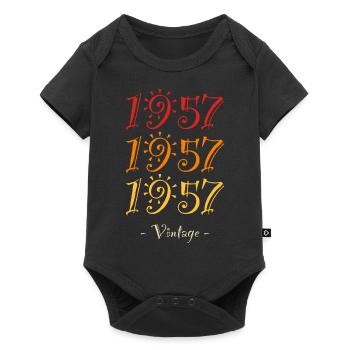 1957 vintage - Baby Premium short-sleeve bodysuit - black - Front