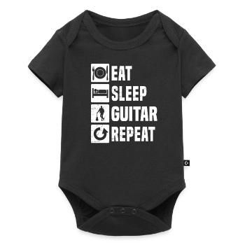 Guitar Player Guitar Egitarre acoustic guitar - Baby Premium short-sleeve bodysuit - black - Front