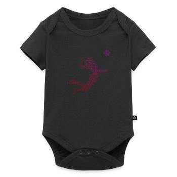 Joueurs de volleyball masculin Volleyball - Body à manches courtes Premium Bébé - noir - Devant