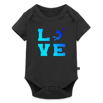 Volleyball féminin Volleyball masculin Volleyball masculin - Body à manches courtes Premium Bébé - noir - Devant