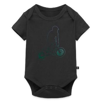 Vélo bmx garçons bmx vélo femmes hommes bmx - Body à manches courtes Premium Bébé - noir - Devant
