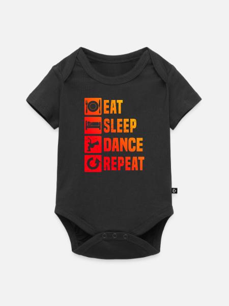 Herren Hip Hop Hiphop Break Dance Bboy Bgirl - Baby Premium Kurzarmbody - Schwarz