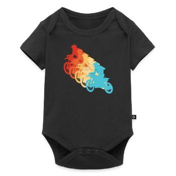 Motocross Freestyle Motocross Dirt Biker - Body à manches courtes Premium Bébé - noir - Devant