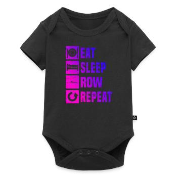 Aviron Rameurs Hommes Aviron Femmes - Body à manches courtes Premium Bébé - noir - Devant