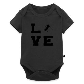 Herren Slopestyle Damen Ski Freestyle Freestyle Sk - Baby Premium Kurzarmbody - Schwarz - Vorne