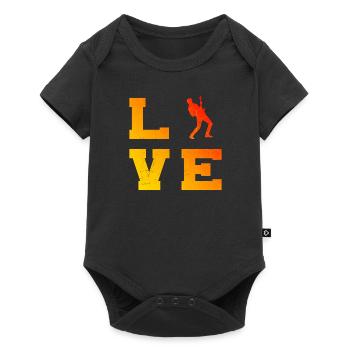 acoustic guitar classical guitar guitar playing - Baby Premium short-sleeve bodysuit - black - Front