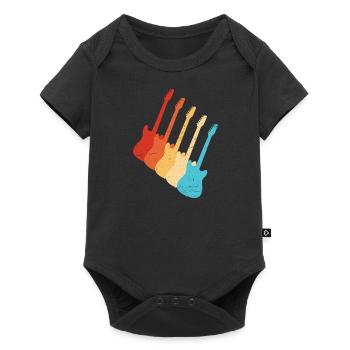Guitariste acoustique féminin - Body à manches courtes Premium Bébé - noir - Devant