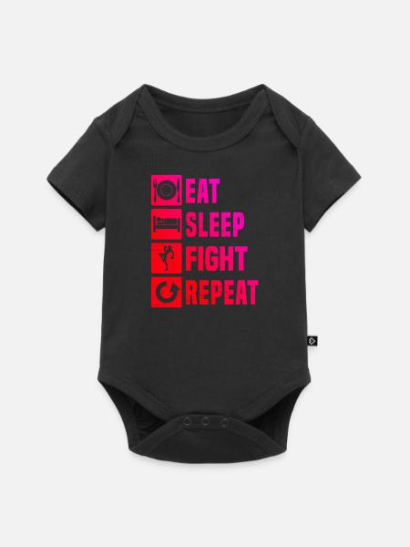 Kickboxing Kickboxing Boxe masculine Kickboxing - Body à manches courtes Premium Bébé - noir