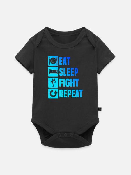 Boxe Kickboxing Kickboxer Homme Kickboxing - Body à manches courtes Premium Bébé - noir
