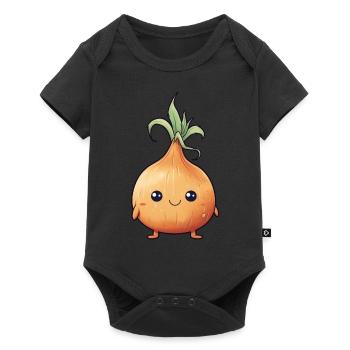 Drôle d’oignon - Body à manches courtes Premium Bébé - noir - Devant