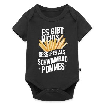 Frites, frites, restauration rapide - Body à manches courtes Premium Bébé - noir - Devant