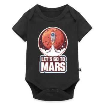 Mars Planète Planète Système Solaire - Body à manches courtes Premium Bébé - noir - Devant