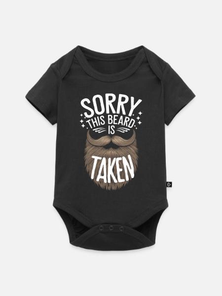 Bart Schnurrbart Bärtige Männer - Baby Premium Kurzarmbody - Schwarz