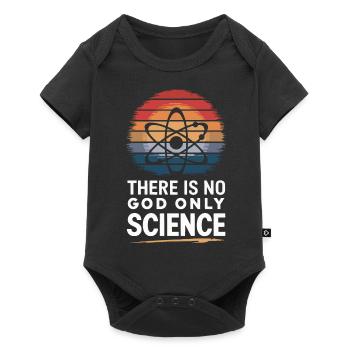 Athéisme, athée, anti-religion, agnostique - Body à manches courtes Premium Bébé - noir - Devant