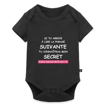 je vais être grande soeur - Body à manches courtes Premium Bébé - noir - Devant