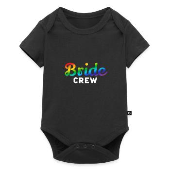 Bride Crew Rainbow W - Body à manches courtes Premium Bébé - noir - Devant