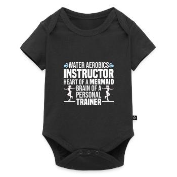 Water Aerobics - Baby Premium Kurzarmbody - Schwarz - Vorne