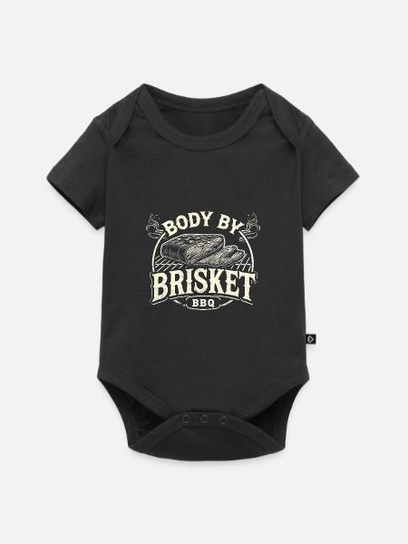 Körper von Brisket - Baby Premium Kurzarmbody - Schwarz