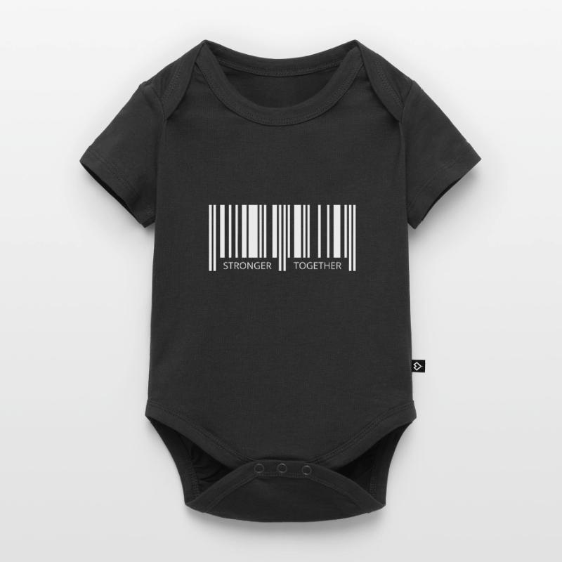 Together strong Corona Barcode Strichcode Partner Baby Premium Kurzarmbody