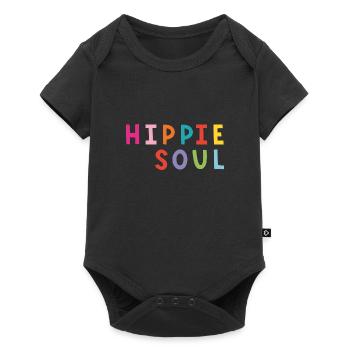 Shirt Hippiesoul - Baby Premium Kurzarmbody - Schwarz - Vorne