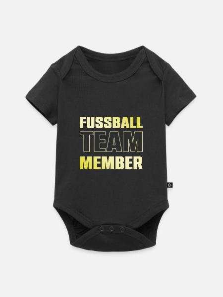 Fussball Team - Baby Premium Kurzarmbody - Schwarz