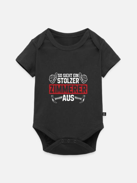 Zimmerei - Baby Premium Kurzarmbody - Schwarz