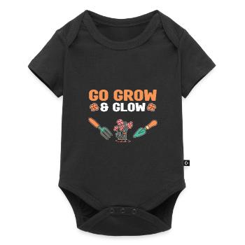 Landschaftsbau Landschaftsgärtner Gärtner Geschenk - Baby Premium Kurzarmbody - Schwarz - Vorne