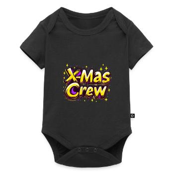 X-Mas Crew Christmas - Baby Premium short-sleeve bodysuit - black - Front