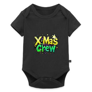 Weihnachten X-Mas Crew - Baby Premium Kurzarmbody - Schwarz - Vorne