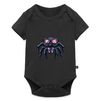Tarantula Comic Funny Summer - Baby Premium short-sleeve bodysuit - black - Front