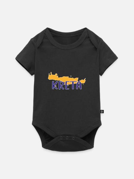 Kreta - Baby Premium Kurzarmbody - Schwarz