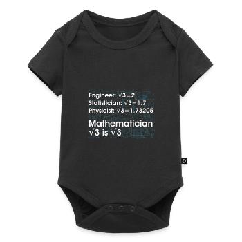 Dictons de mathématiques pour les professeurs de mathématiques - Body à manches courtes Premium Bébé - noir - Devant